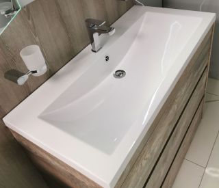 Раковина из искусственного мрамора Art&Max 100см AM-LAV-1000-MR-A